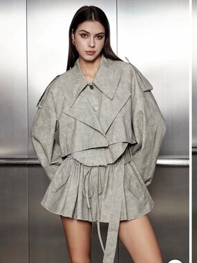 Aylani Camouflage Print Deconstruct Skirt Set brand new size S